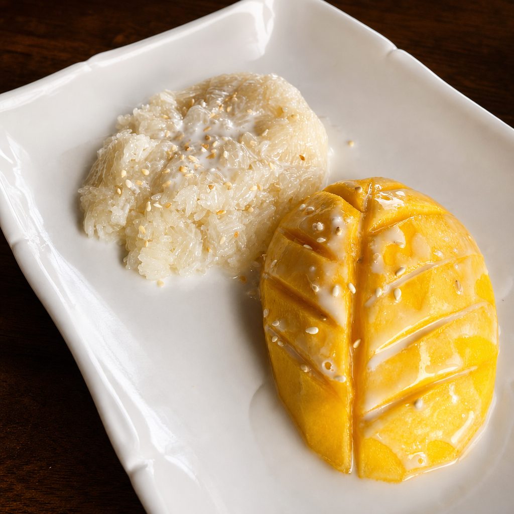 Mango With Sweet Sticky Rice.