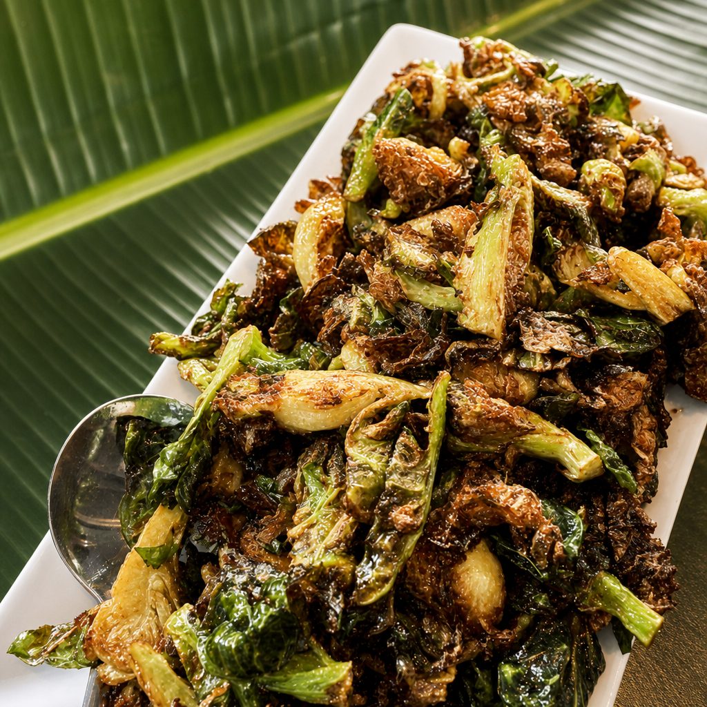 Crispy Brussels Sprouts.